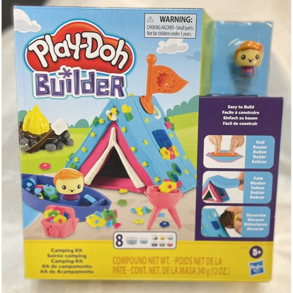 Builder Camping Kit, Includes 8 Cans of Compound PLAY-DOH